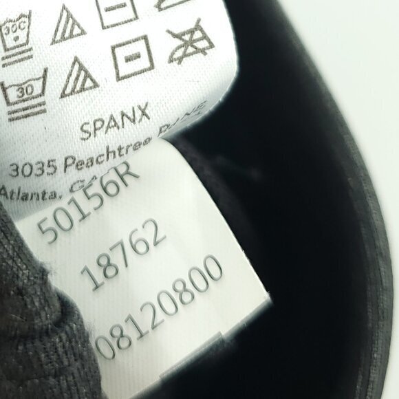 SPANX Faux Leather Skater Skirt M Black 50156R - Picture 14 of 15